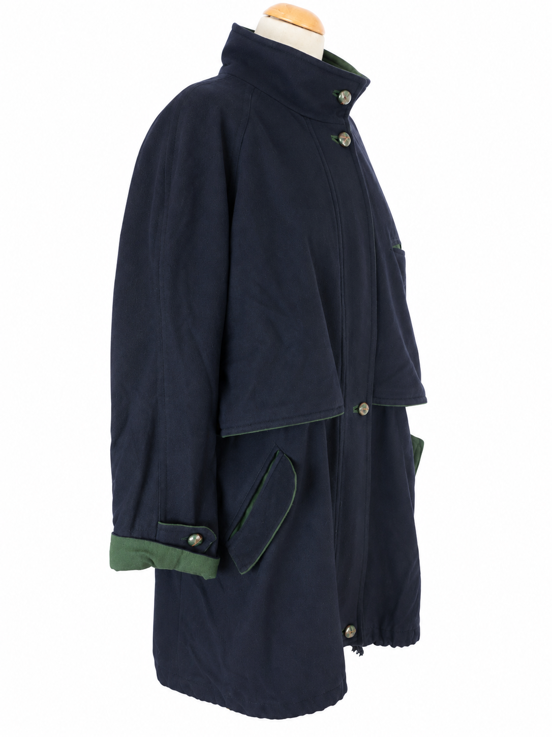 Manteau vintage tyrol bleu vert laine