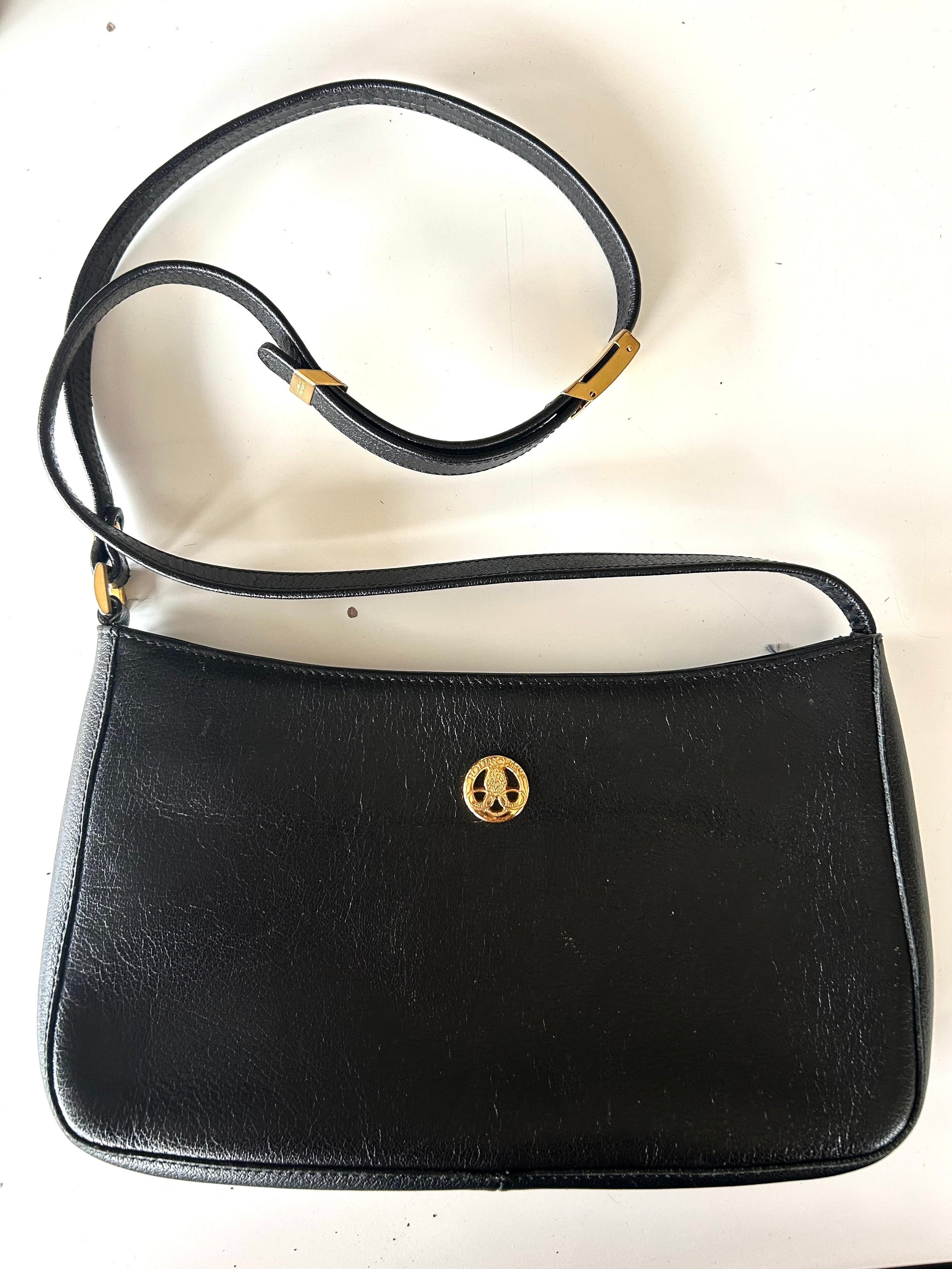 Sac Pourchet Paris vintage cuir la friperie vintage 25