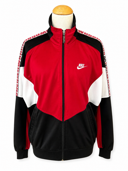 Veste Nike vintage zippée rouge noir 90