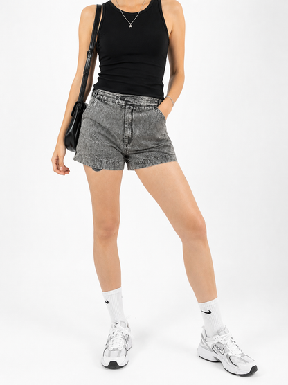 Short jean Nike gris délavé vintage