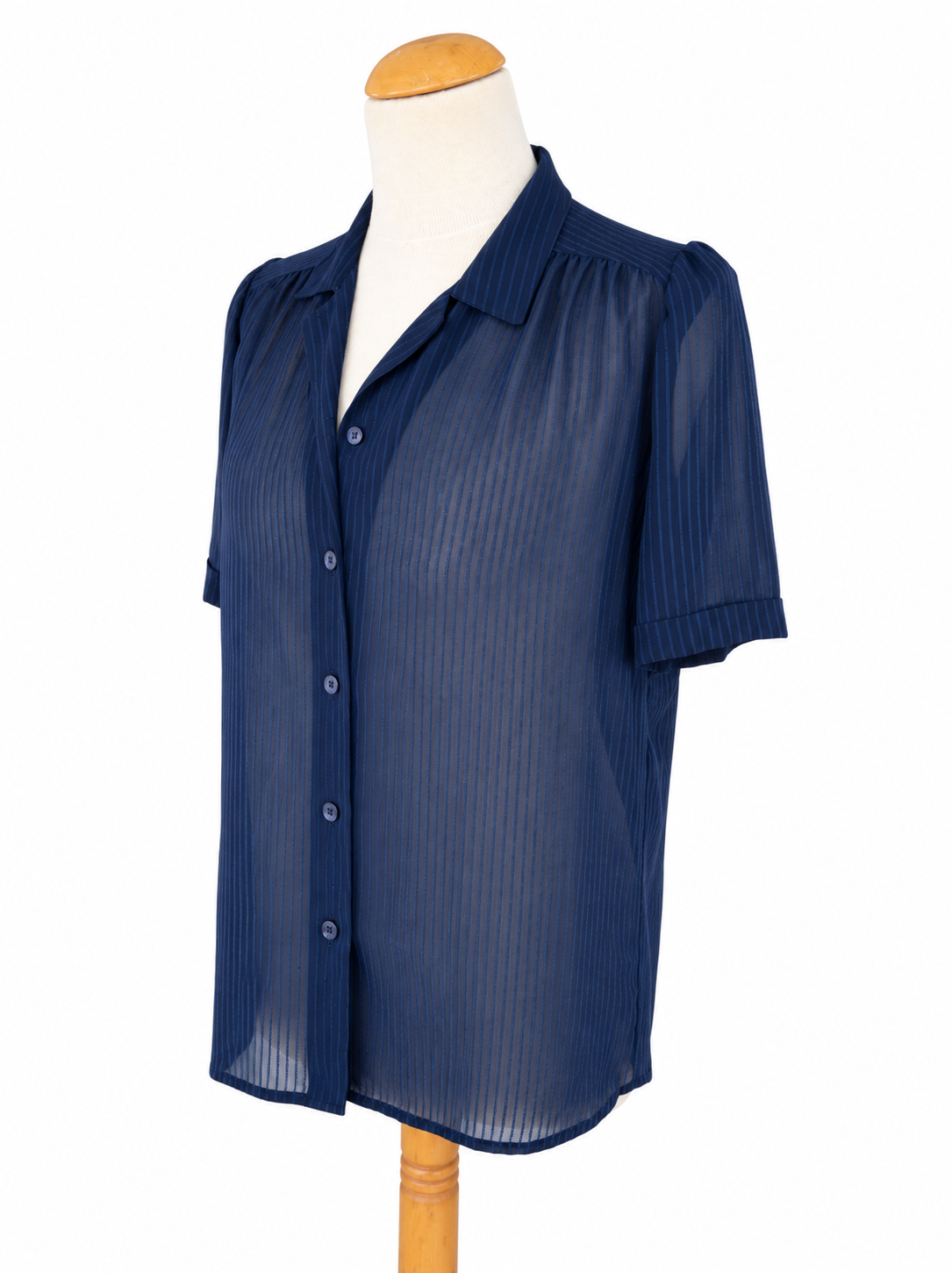 Chemisier vintage bleu marine