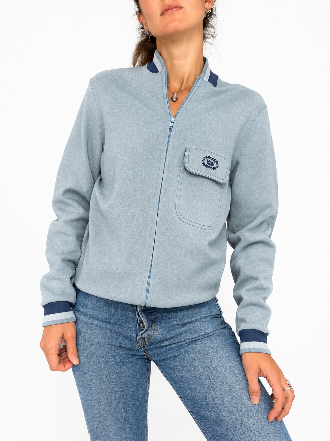 Veste zippée Trevois bleu ciel
