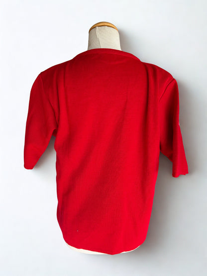 Pull marin vintage rouge laine - friperie vintage la friperie vintage 25
