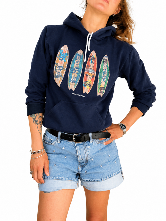 Sweat shirt souvenir Biscarrosse  à capuche