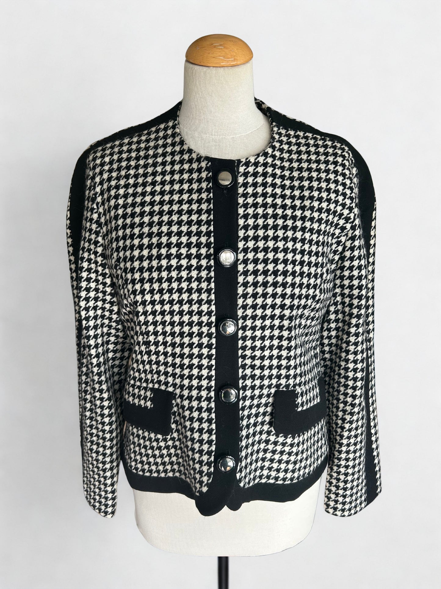 Veste vintage pied de poule laine - friperie vintage la friperie vintage 25