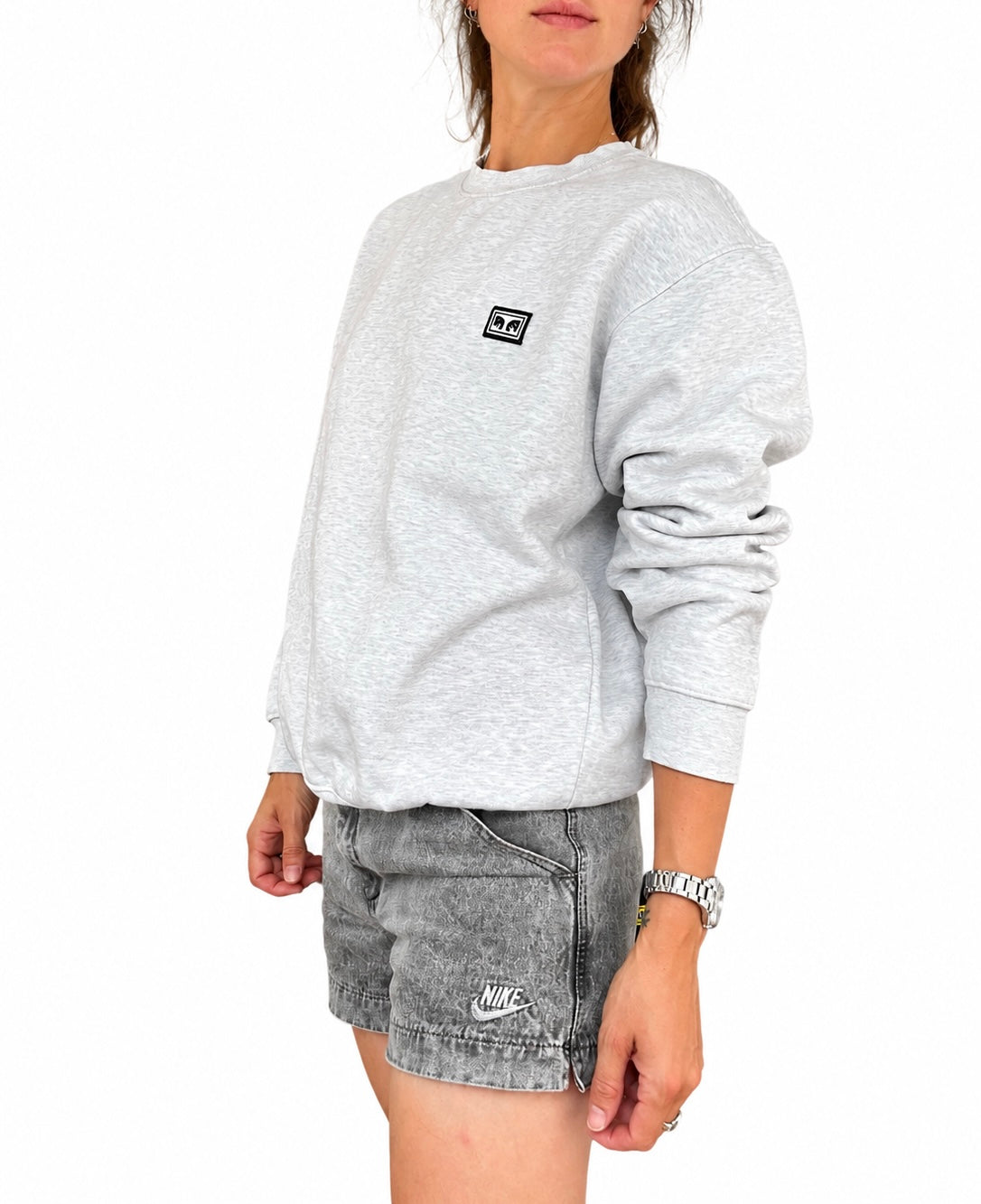 Sweat Obey gris chiné