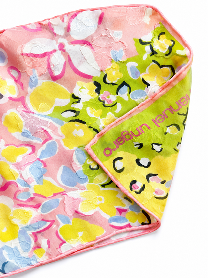 Foulard en soie Ungaro motif floral