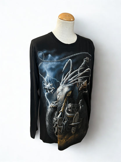 T-shirt manches longues spiral gothique