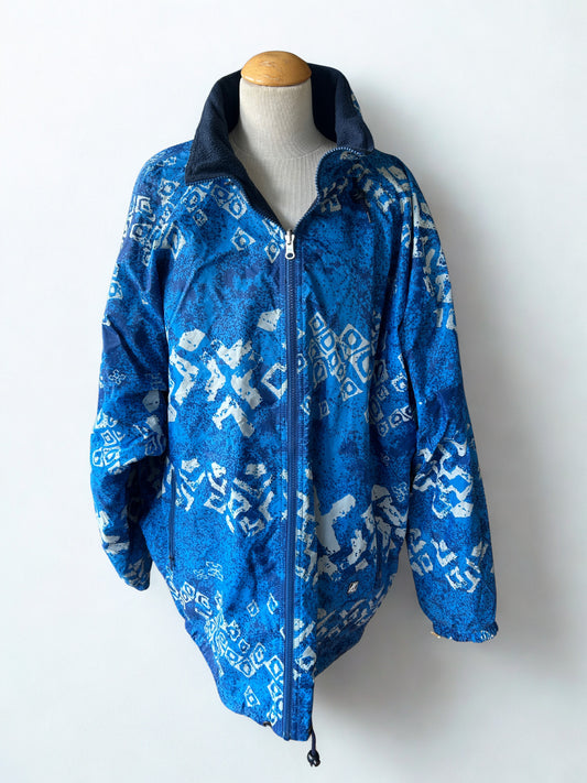 Veste k-way réversible bleu imprimé 90