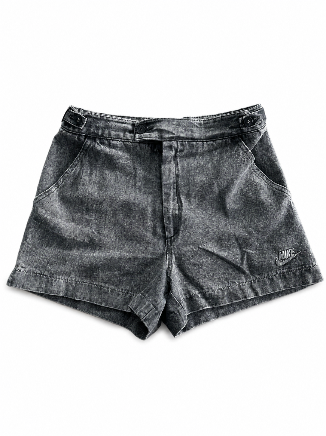 Short jean Nike gris délavé vintage