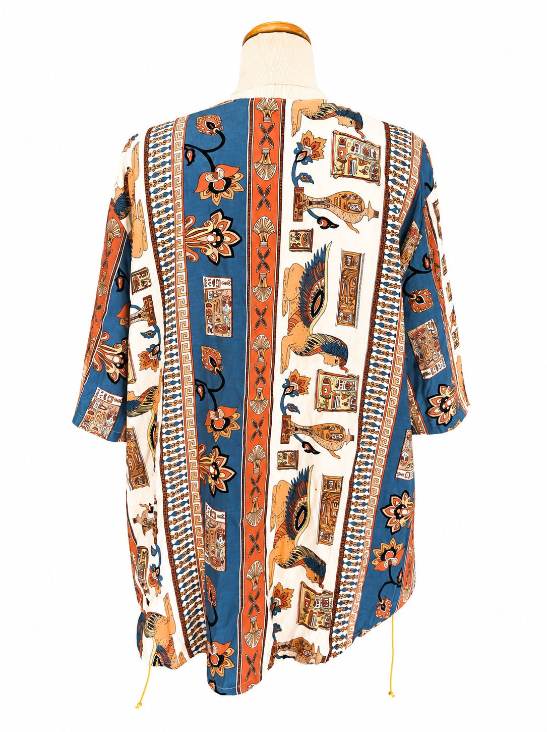 Blouse vintage imprimé égyptien