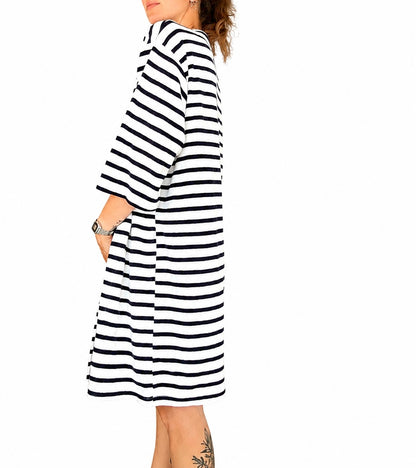 Robe de plage marinière vintage