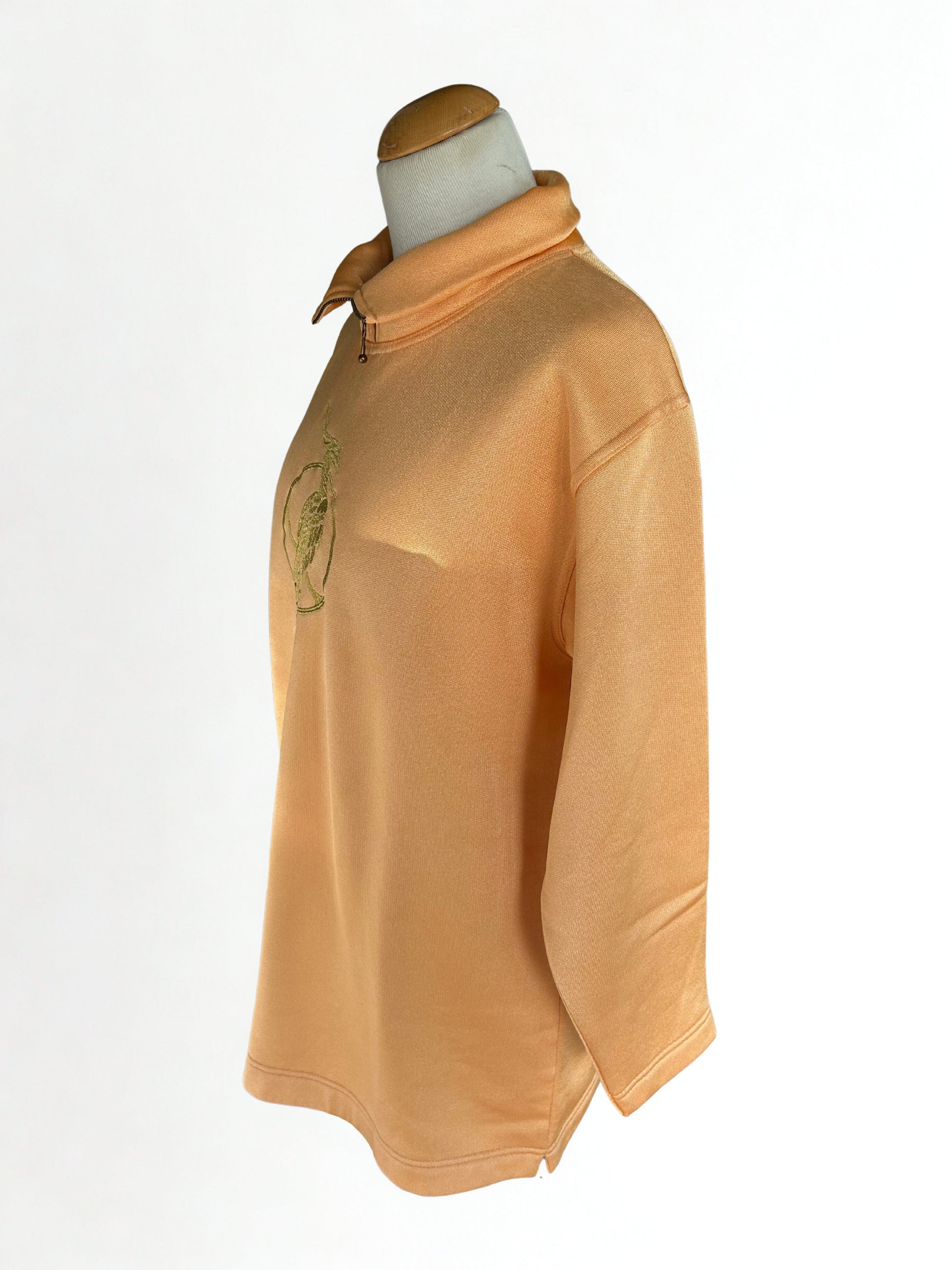 Sweat vintage broderie paon - friperie vintage la friperie vintage 25