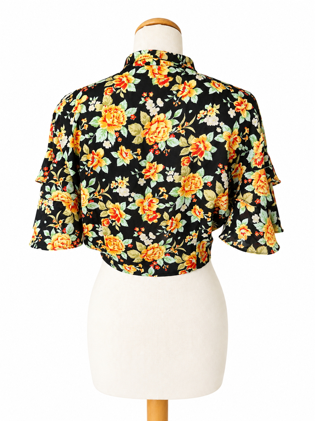 Chemisier court vintage fleuri