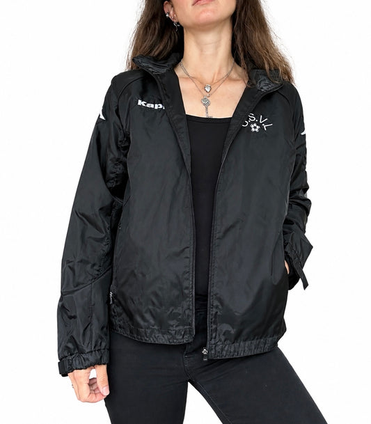 Veste kappa noire coupe vent vintage