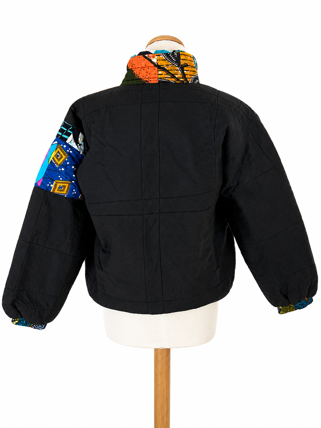 Veste matelassée coton imprimé graphique