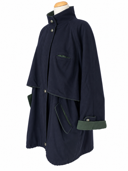 Manteau vintage tyrol bleu vert laine