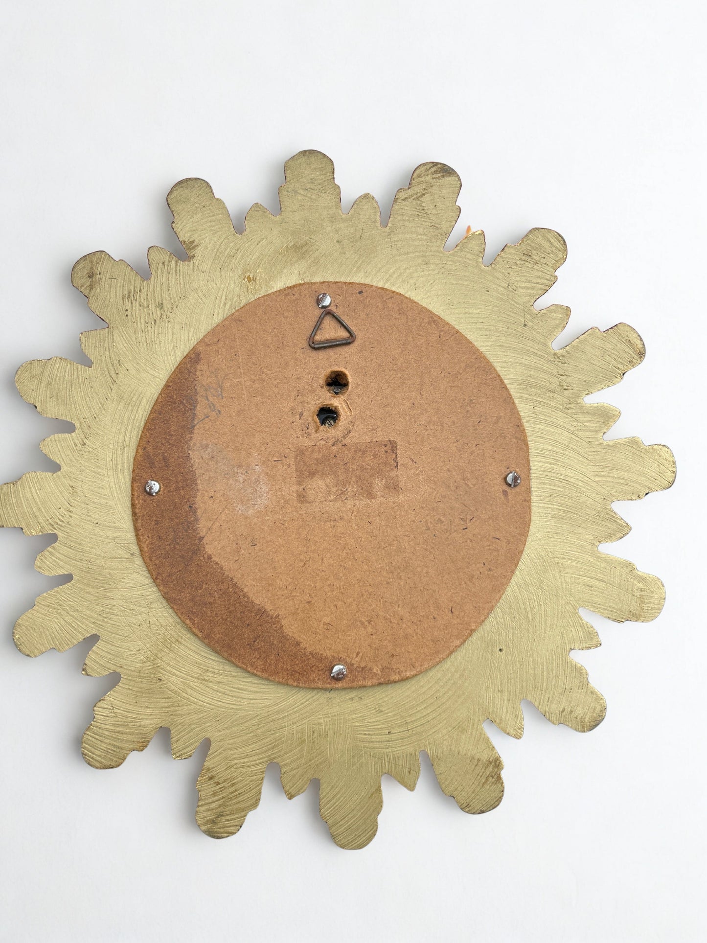 Baromètre soleil mural vintage doré la friperie vintage 25