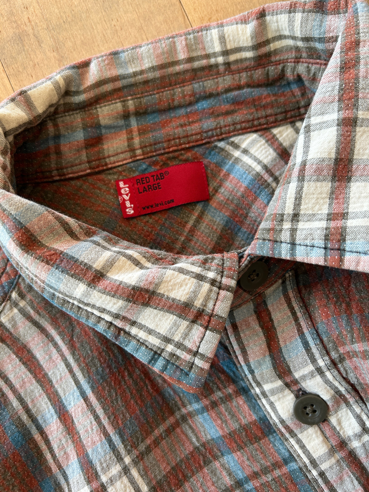 Chemise Levi’s Red Tab carreaux marron