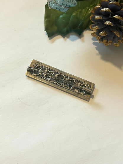 Broche vintage fleur ajourée métal argenté la friperie vintage 25