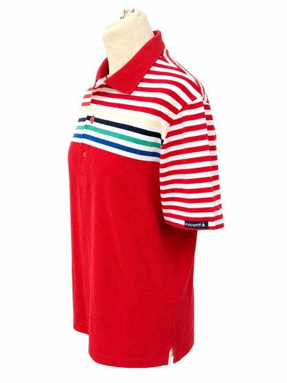 Polo vintage Le coq Sportif à rayures