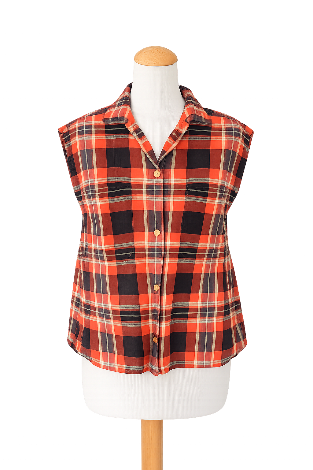 Chemisier sans manches vintage Cacharel