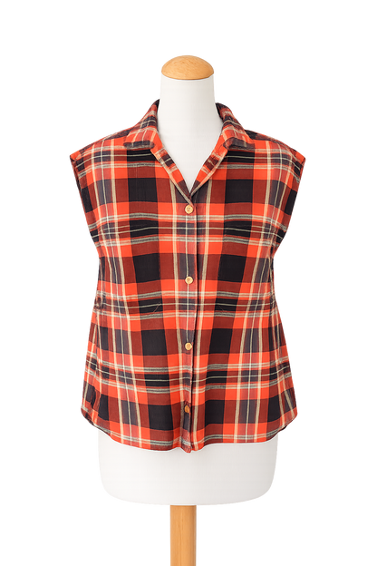 Chemisier sans manches vintage Cacharel