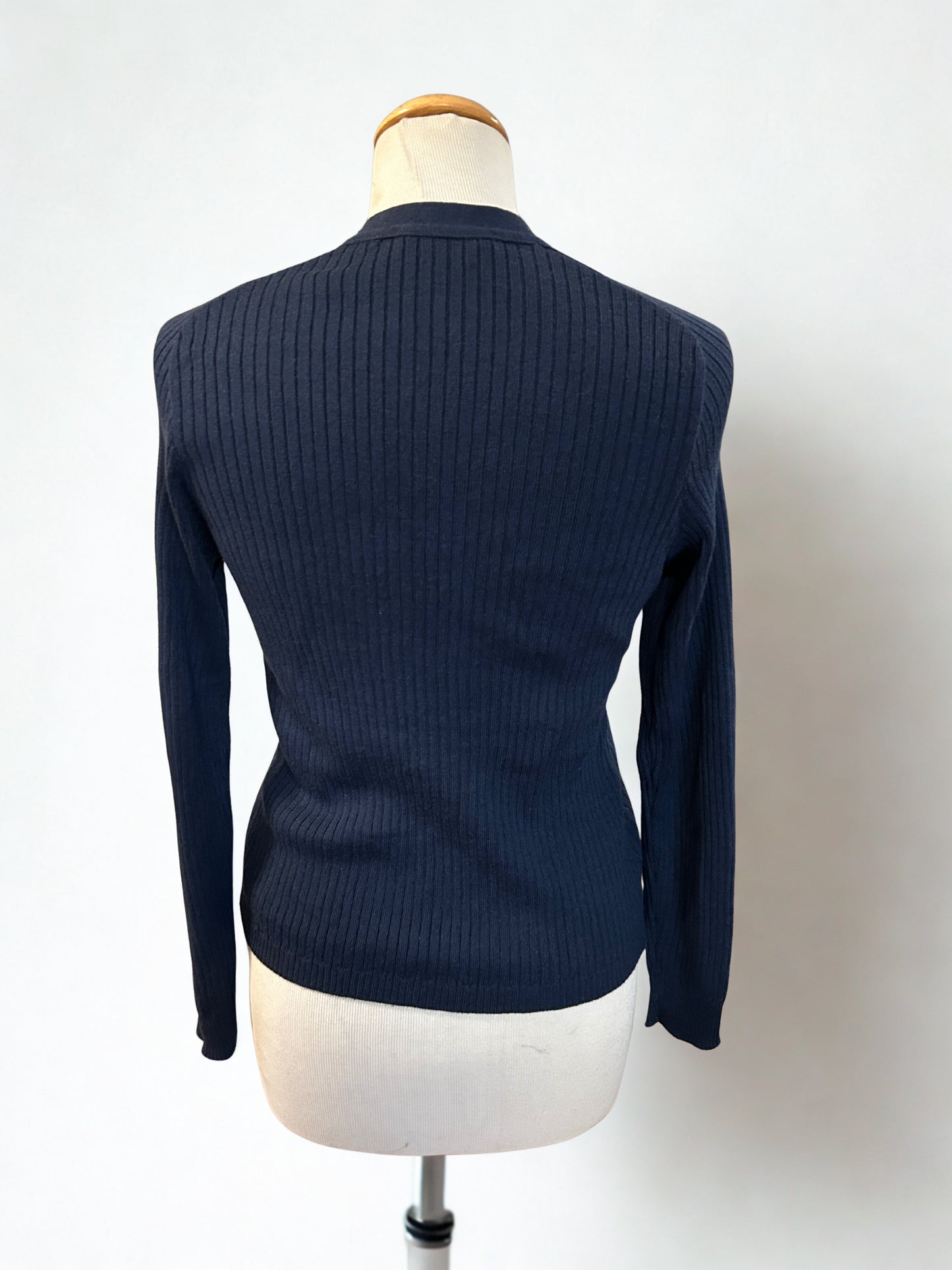 Gilet vinted côtelé bleu marine