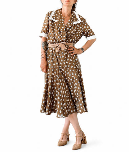 Robe vintage Guy Laroche coquillages