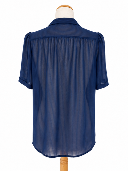 Chemisier vintage bleu marine