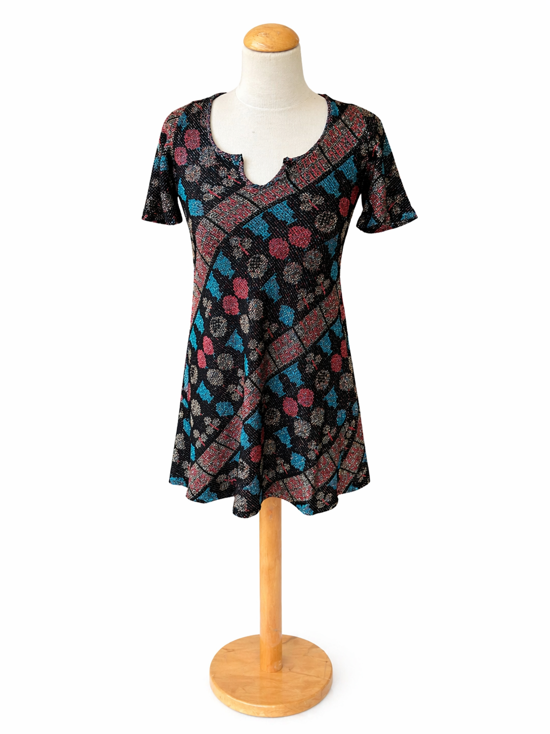 Robe courte vintage pailleté lurex
