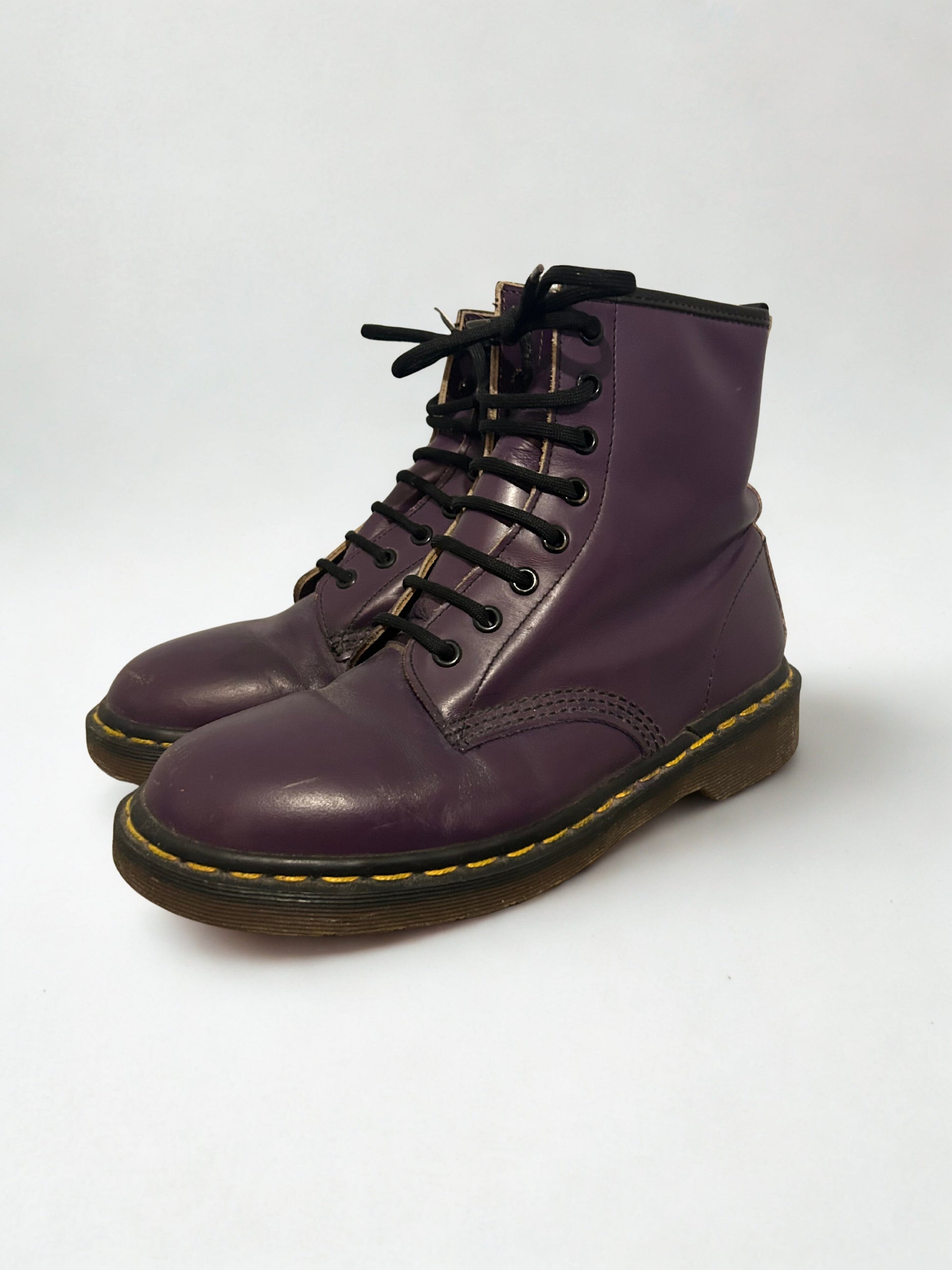 Dr Martens violette vintage made in England la friperie vintage 25