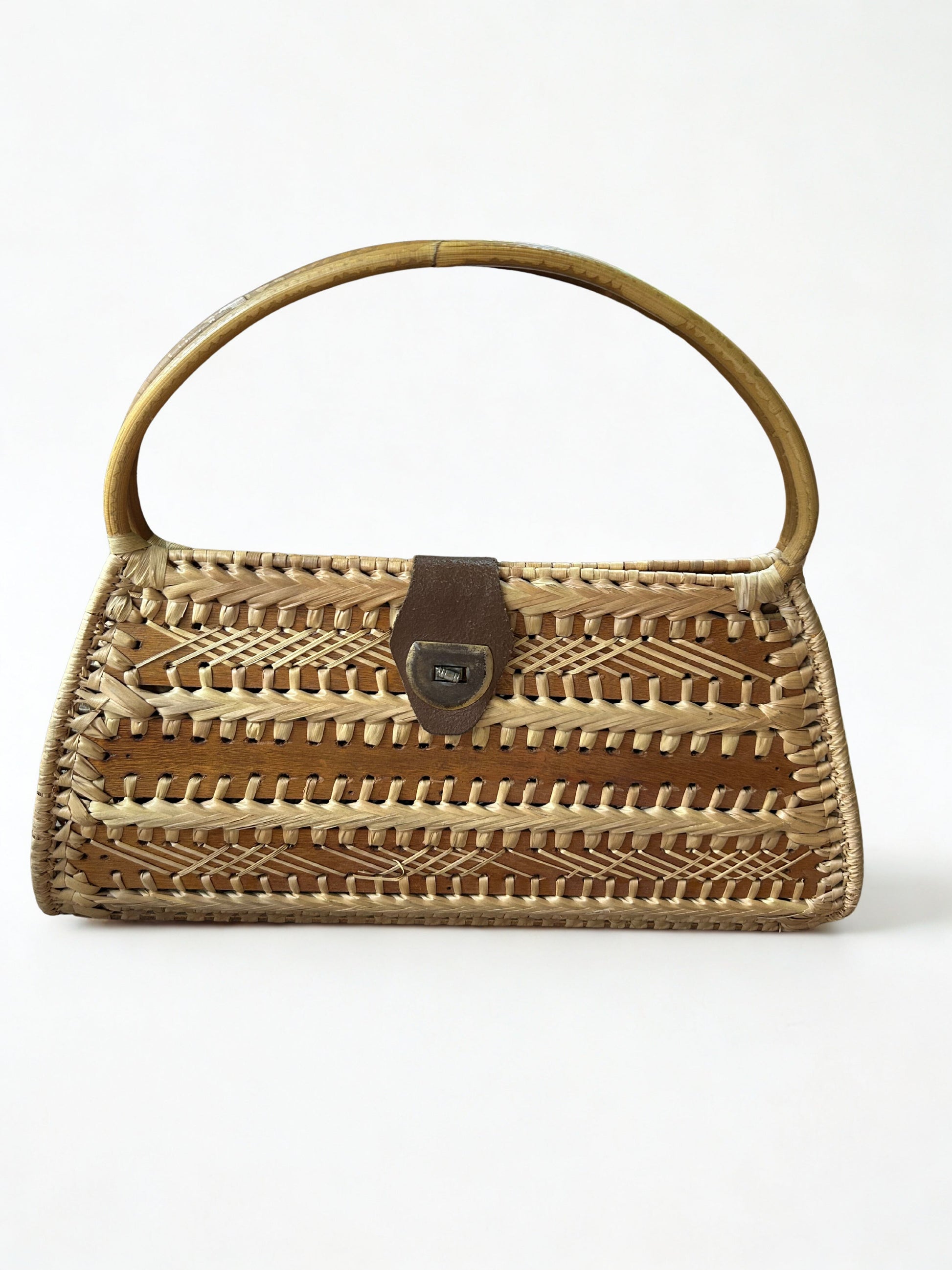 Sac à main vintage en osier bois la friperie vintage 25