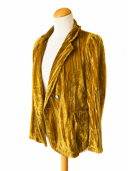 Veste velours doré vintage