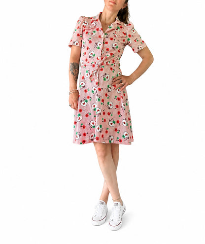 Robe vintage imprimé graphique 70’s