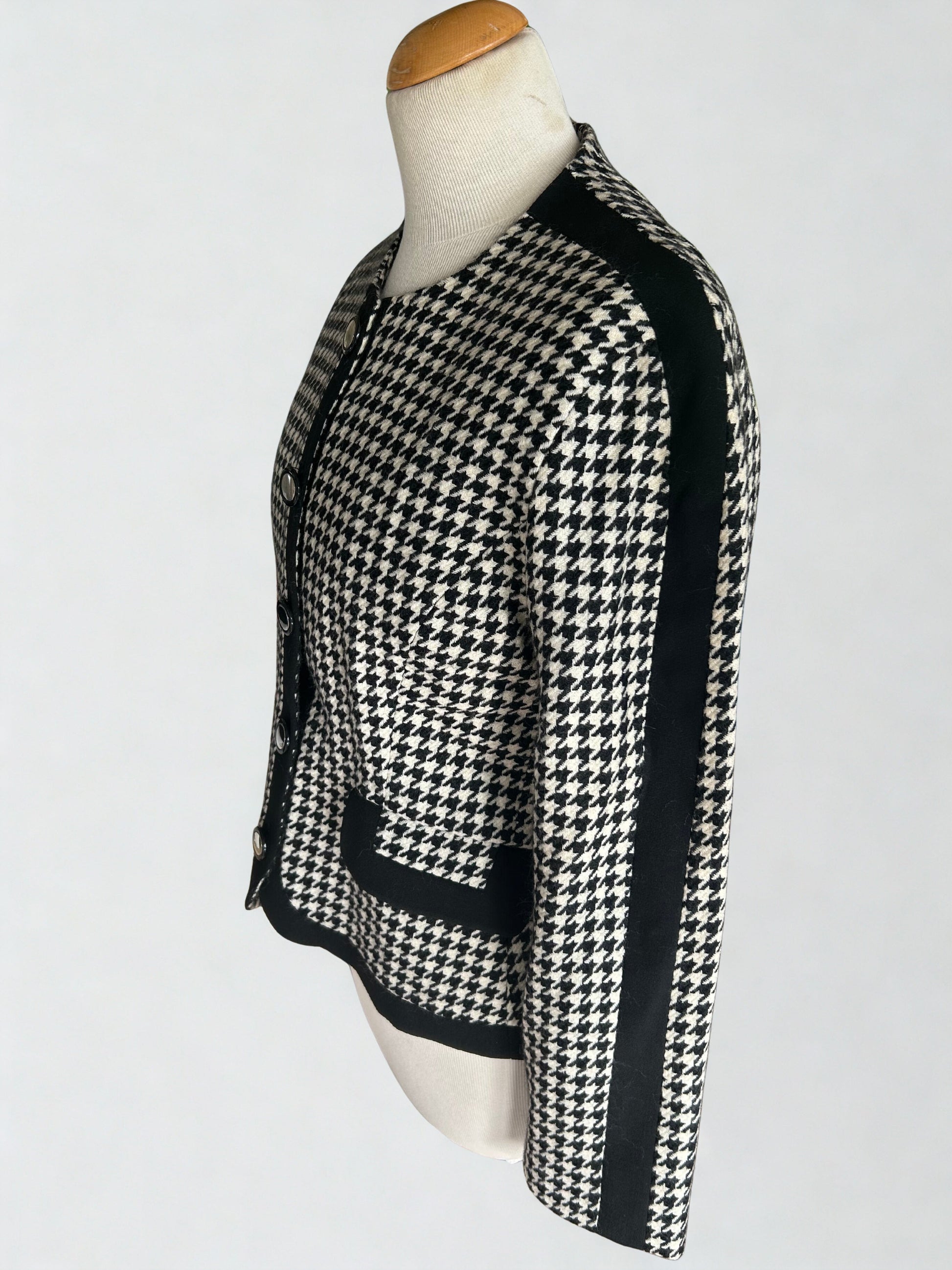 Veste vintage pied de poule laine - friperie vintage la friperie vintage 25