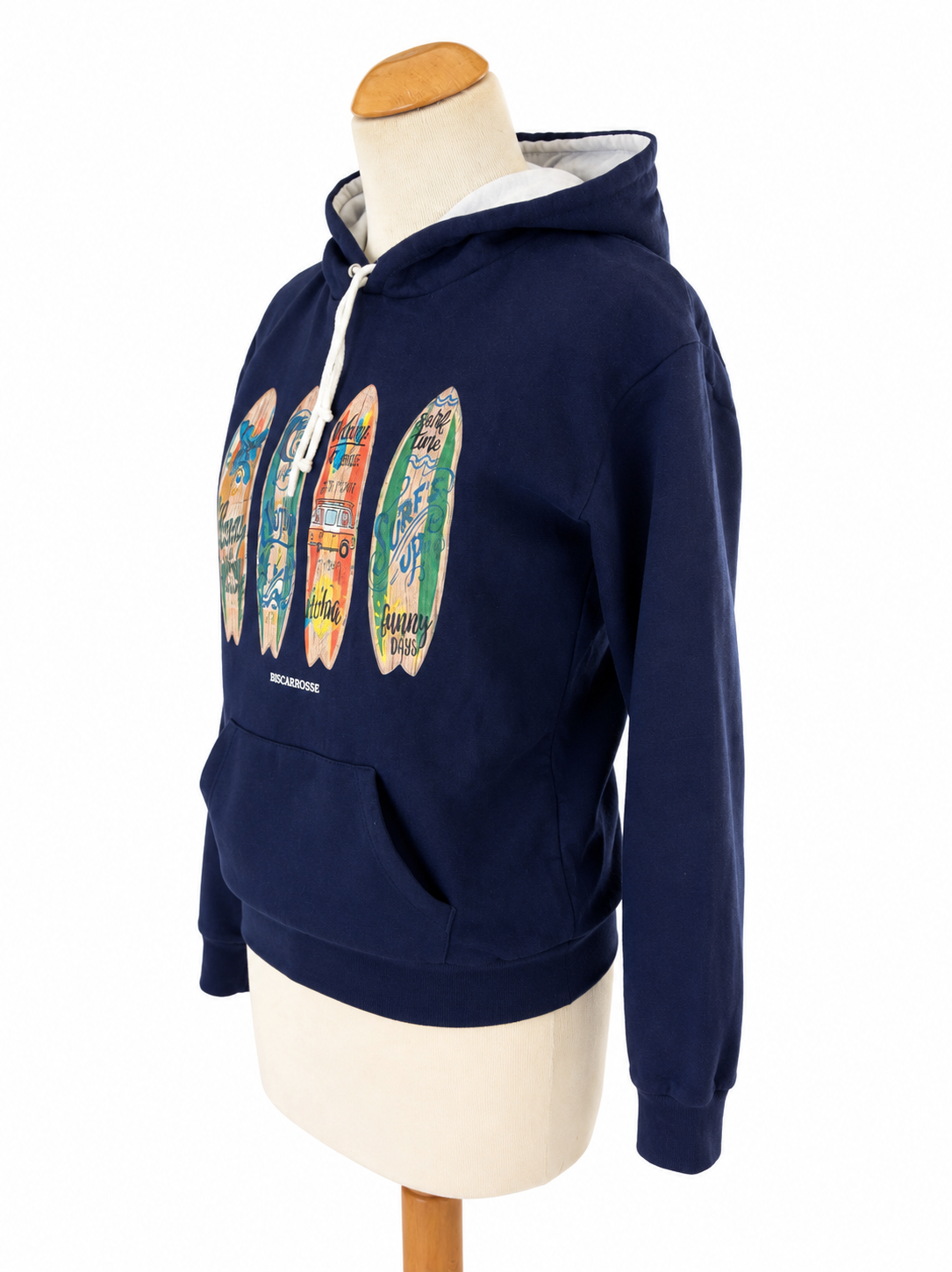 Sweat shirt souvenir Biscarrosse  à capuche