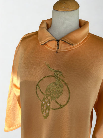 Sweat vintage broderie paon - friperie vintage la friperie vintage 25