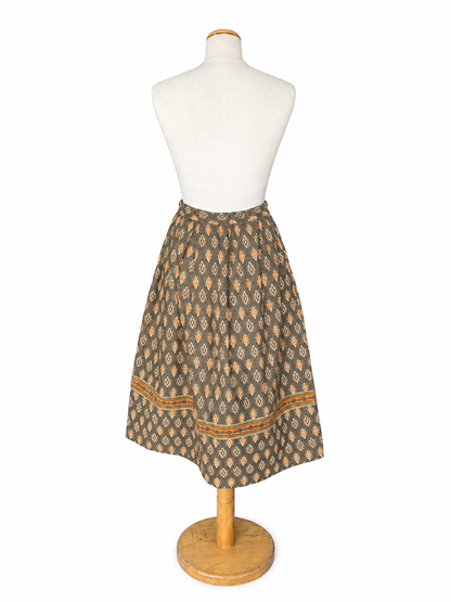 Jupe vintage coton motifs provençaux