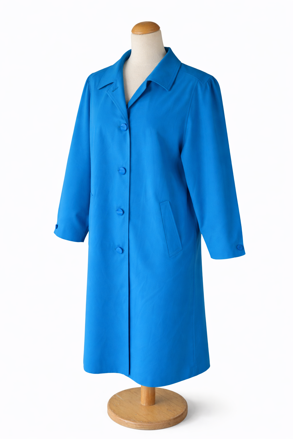 Trench vintage bleu Claude Harvey