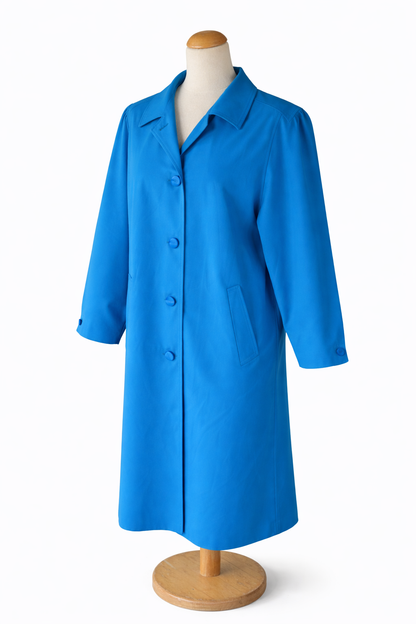 Trench vintage bleu Claude Harvey
