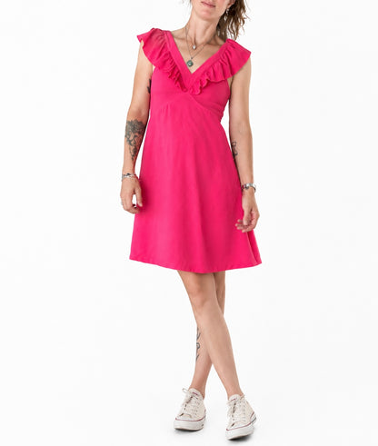 Robe Liu Jo fushia à volants