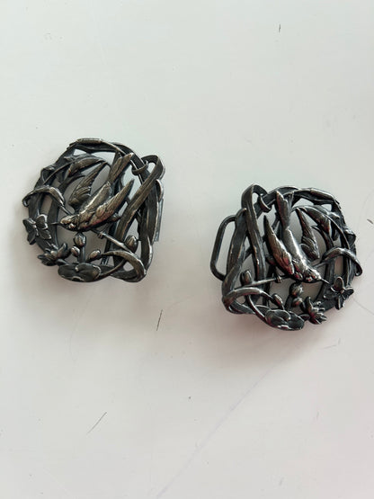 Boucles de ceinture ancienne art nouveau la friperie vintage 25