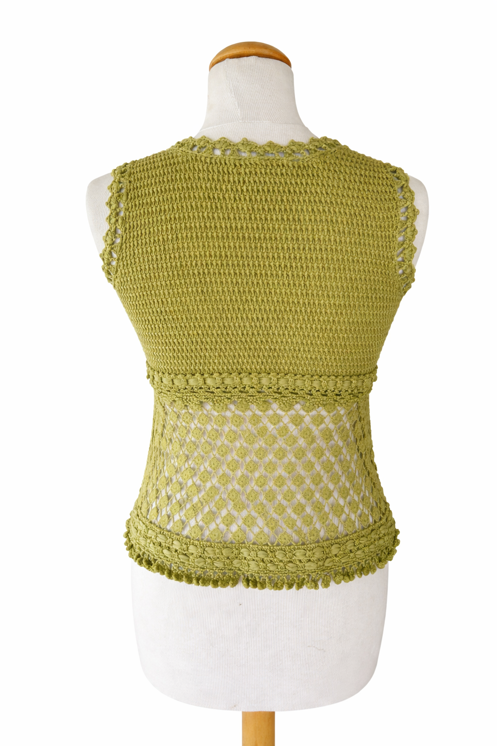 Haut crochet kaki Kenzo coton