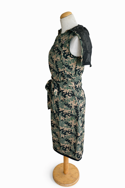 Robe kanabeach camouflage y2k à capuche