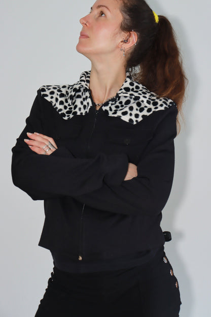 Veste légère mi saison vintage dalmatien