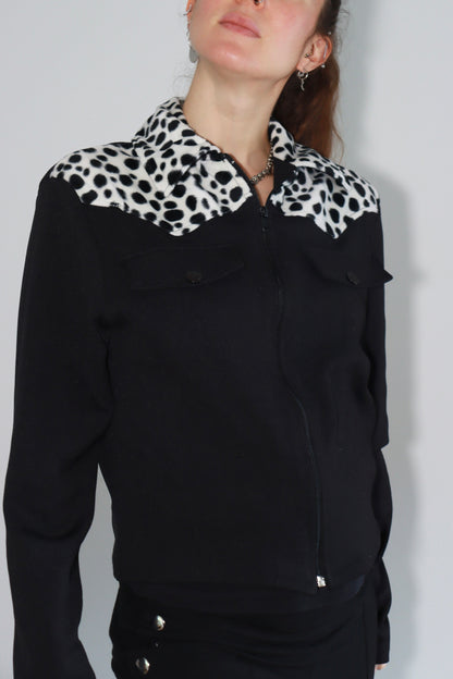 Veste légère mi saison vintage dalmatien