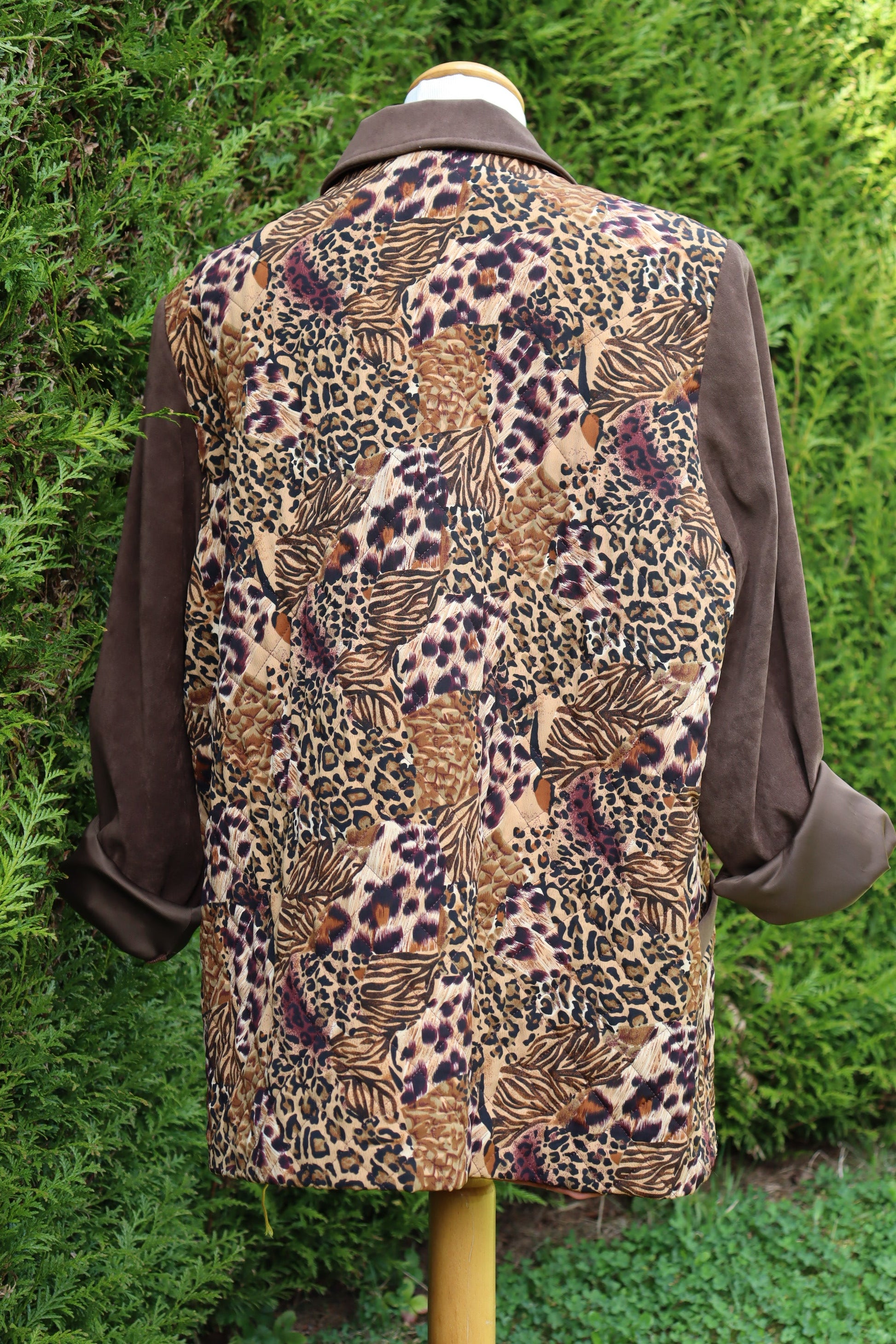 Veste vintage léopard marron Karting la friperie vintage 25