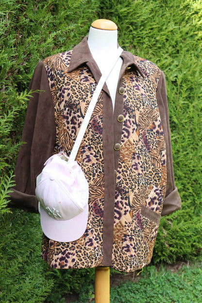 Veste vintage léopard marron Karting la friperie vintage 25