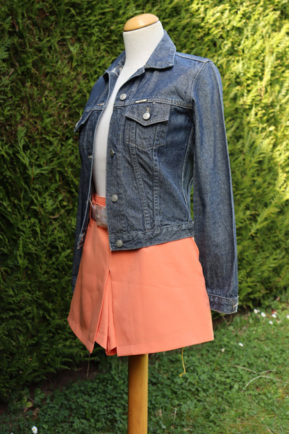 Veste en jean bleu JP création la friperie vintage 25